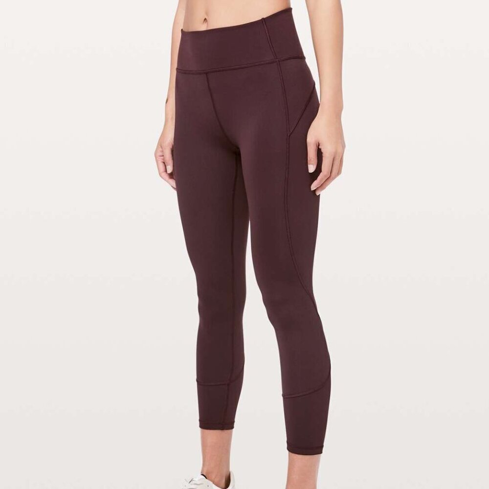 Lululemon In Movement 7/8 Tight *Everlux 25" - 6 Plum Shadow